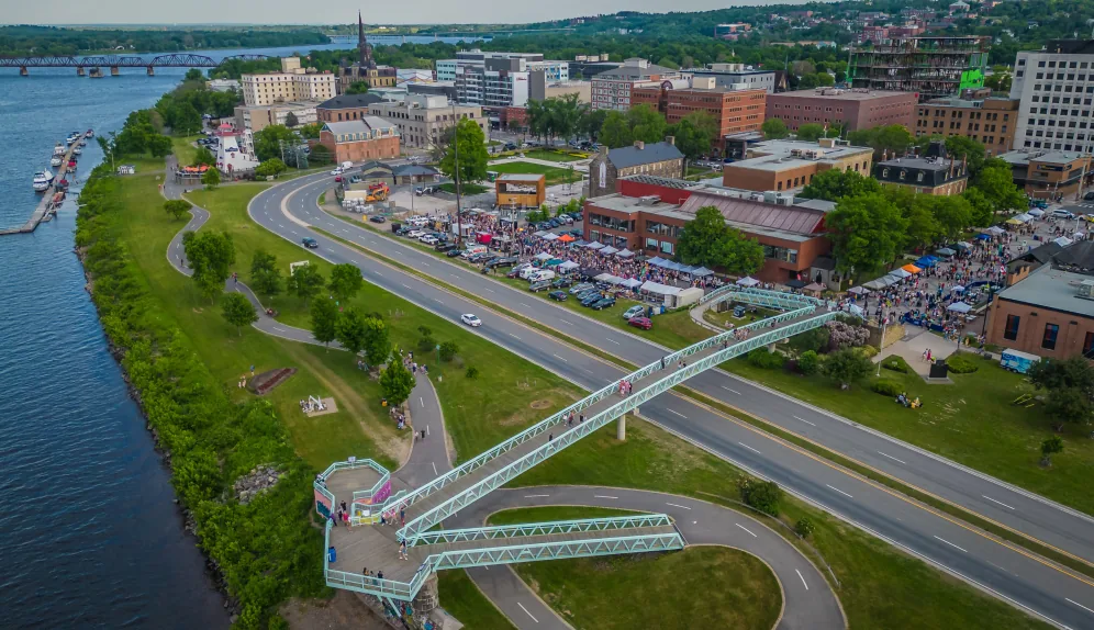 Fredericton city view in New Brunswick