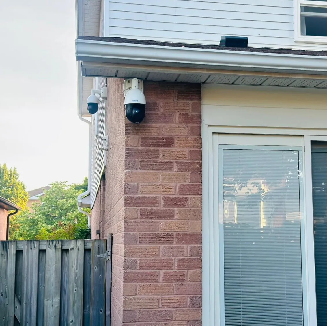 PTZ cameras — suburban home install